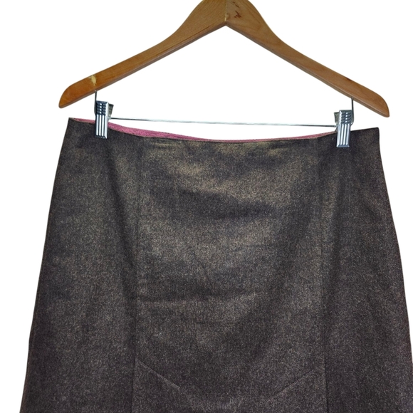 Y2k Express Womens Wool Sequins Skirt With Pink Embelish Size (10) - Picture 2 of 7